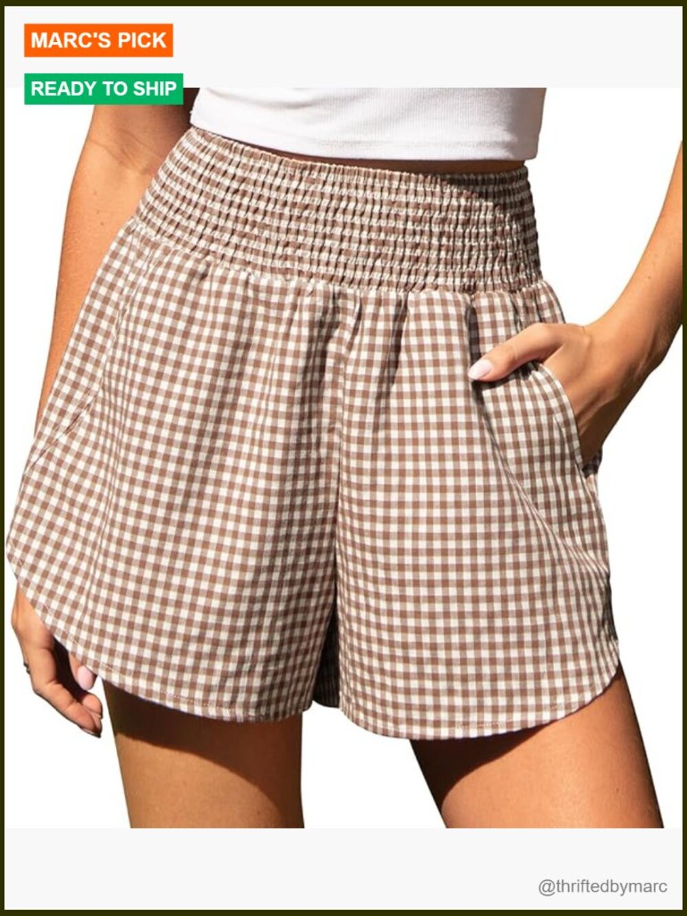 High Waisted Linen Shorts with Pockets, Lightweight Lounge Shorts